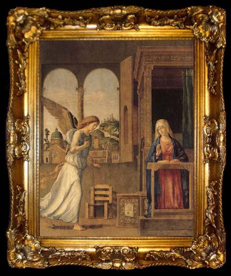 framed  CIMA da Conegliano Annunciation, ta009-2